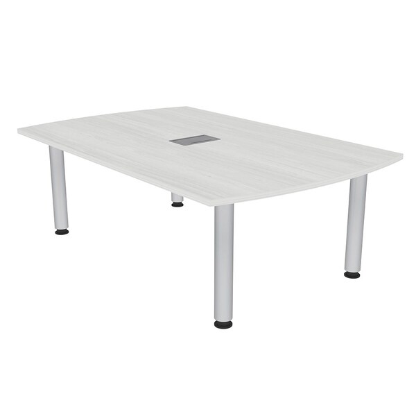 45.25 in W, 71.5 in L, 29 in H, Engineered Wood Top, White